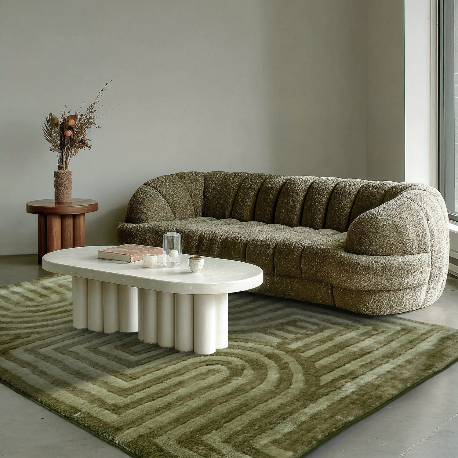 Shaggy szőnyeg - Volos (zöld)