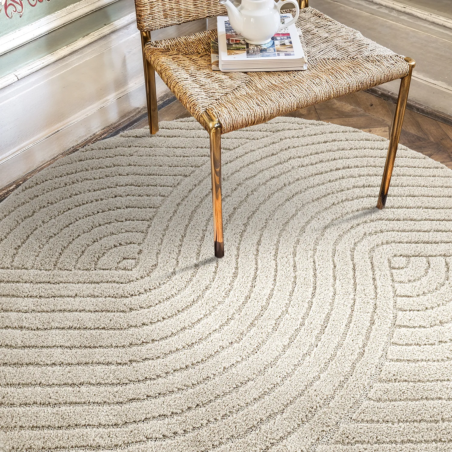 Kerek szőnyegek - Wendy (bézs)