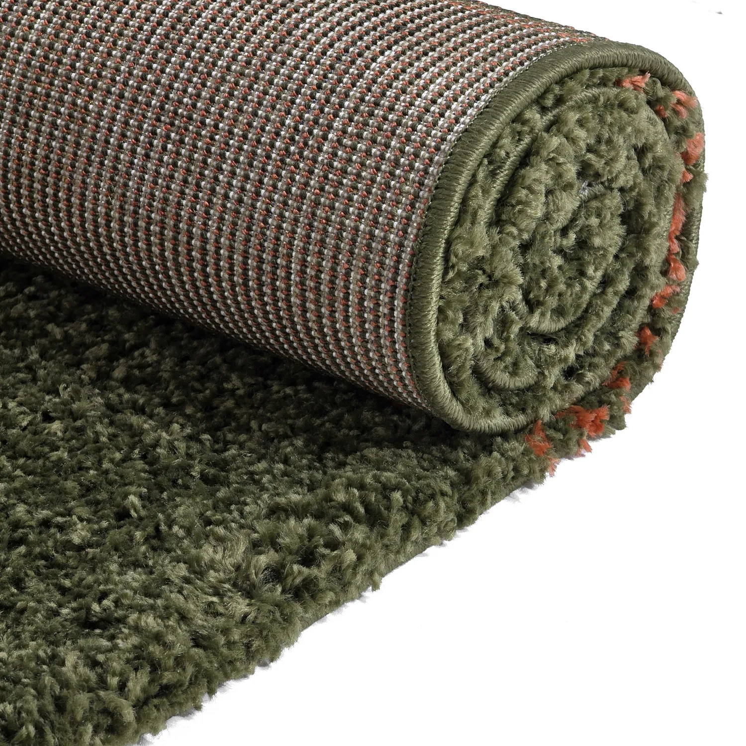 Shaggy szőnyeg - Zagora (zöld/narancs)