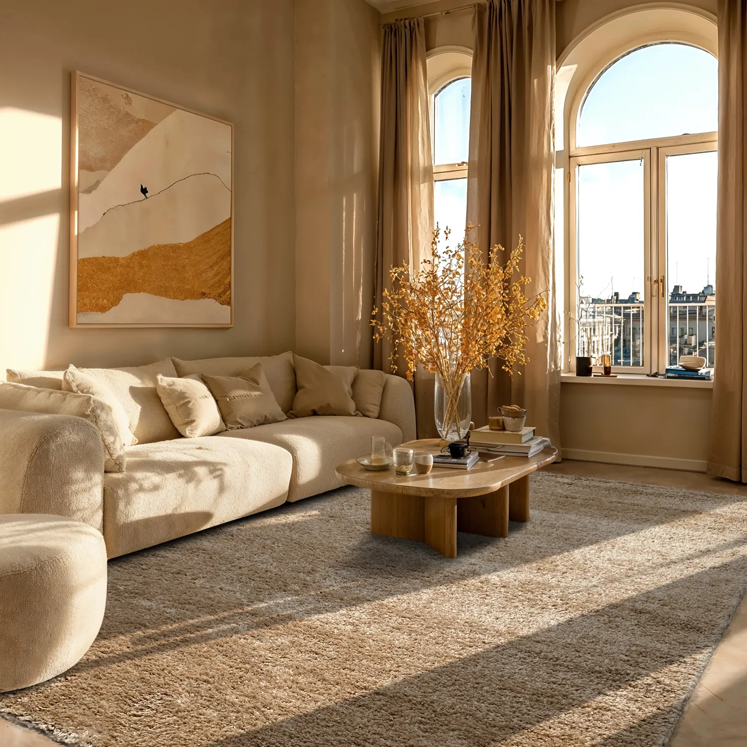 Shaggy szőnyeg - Zoe (bézs)