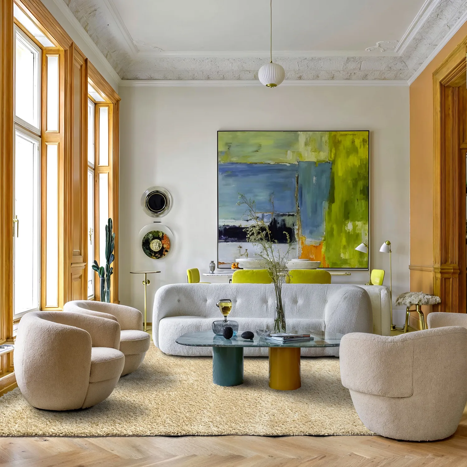 Shaggy szőnyeg - Zoe (krém)