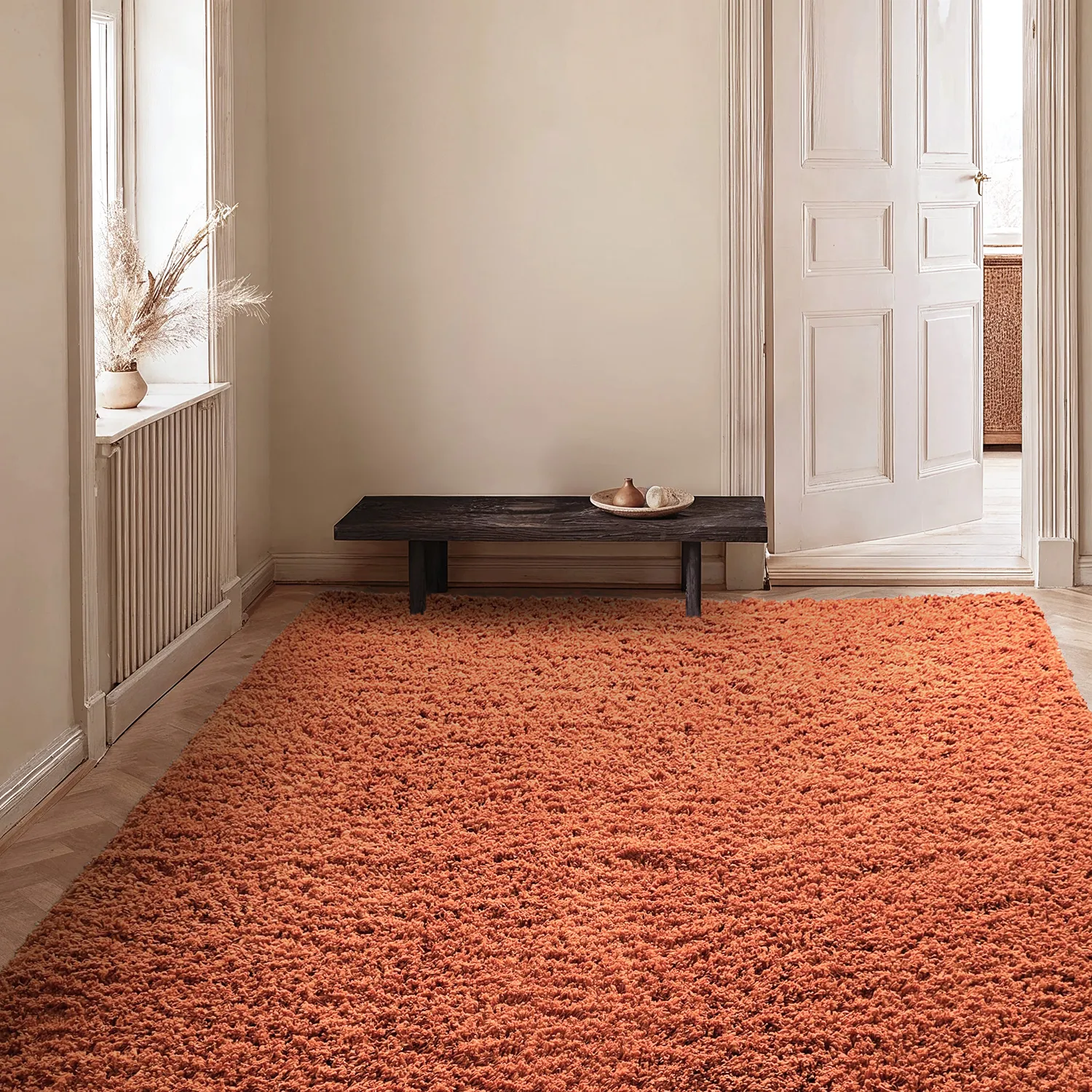 Shaggy szőnyeg - Combarro Solid Cotton Shaggy (világos narancs)