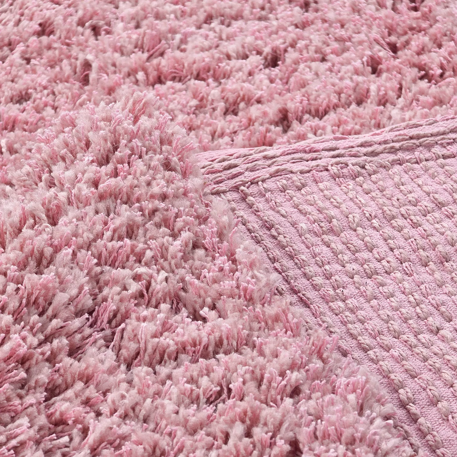 Shaggy szőnyeg - Combarro Solid Cotton Shaggy (világos rózsaszín)