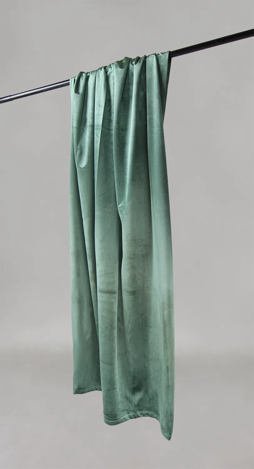 Függönyök - Bársonyfüggöny Marlyn (zöld)