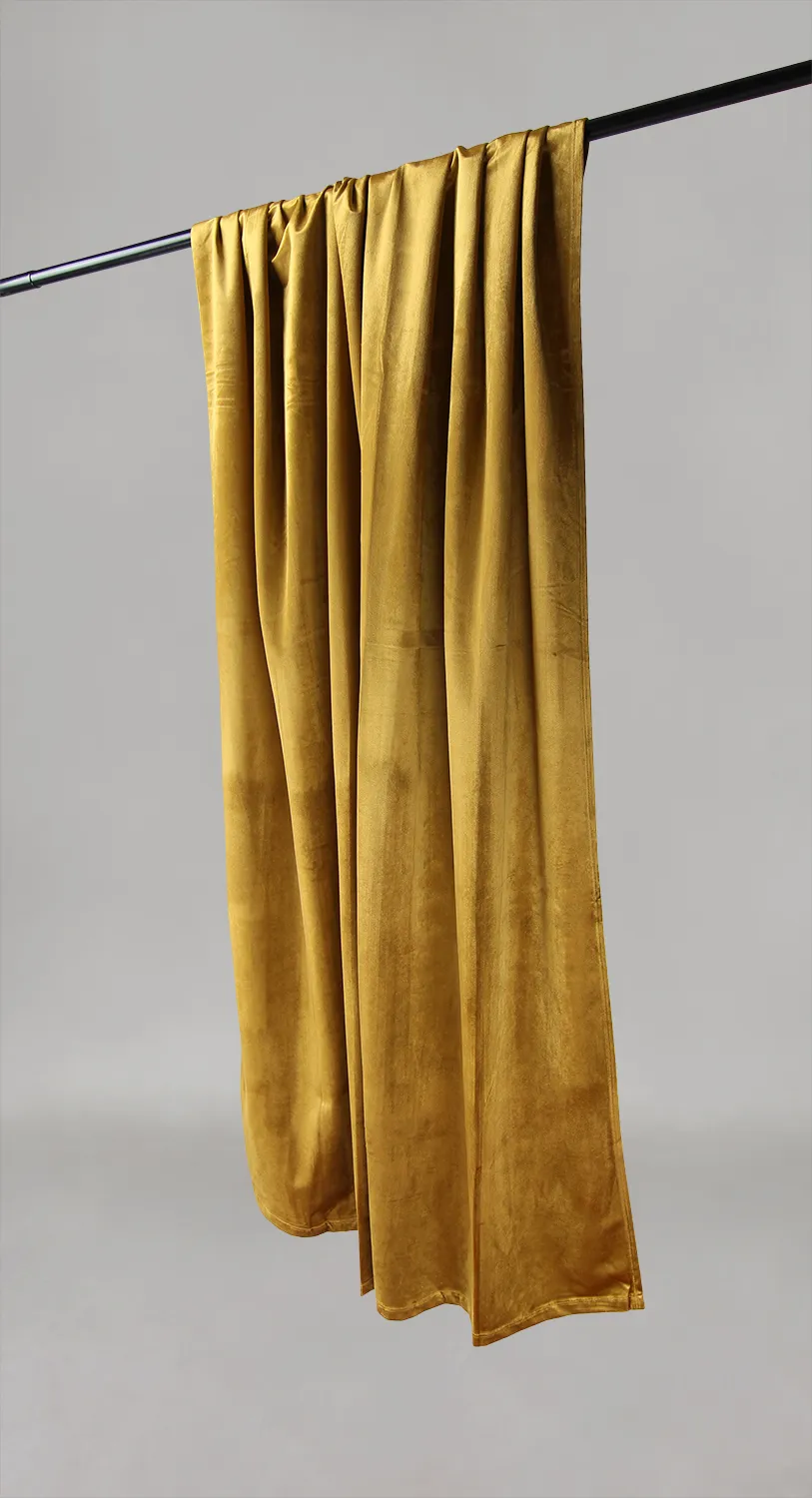 Függönyök - Bársonyfüggöny Marlyn (sárga)