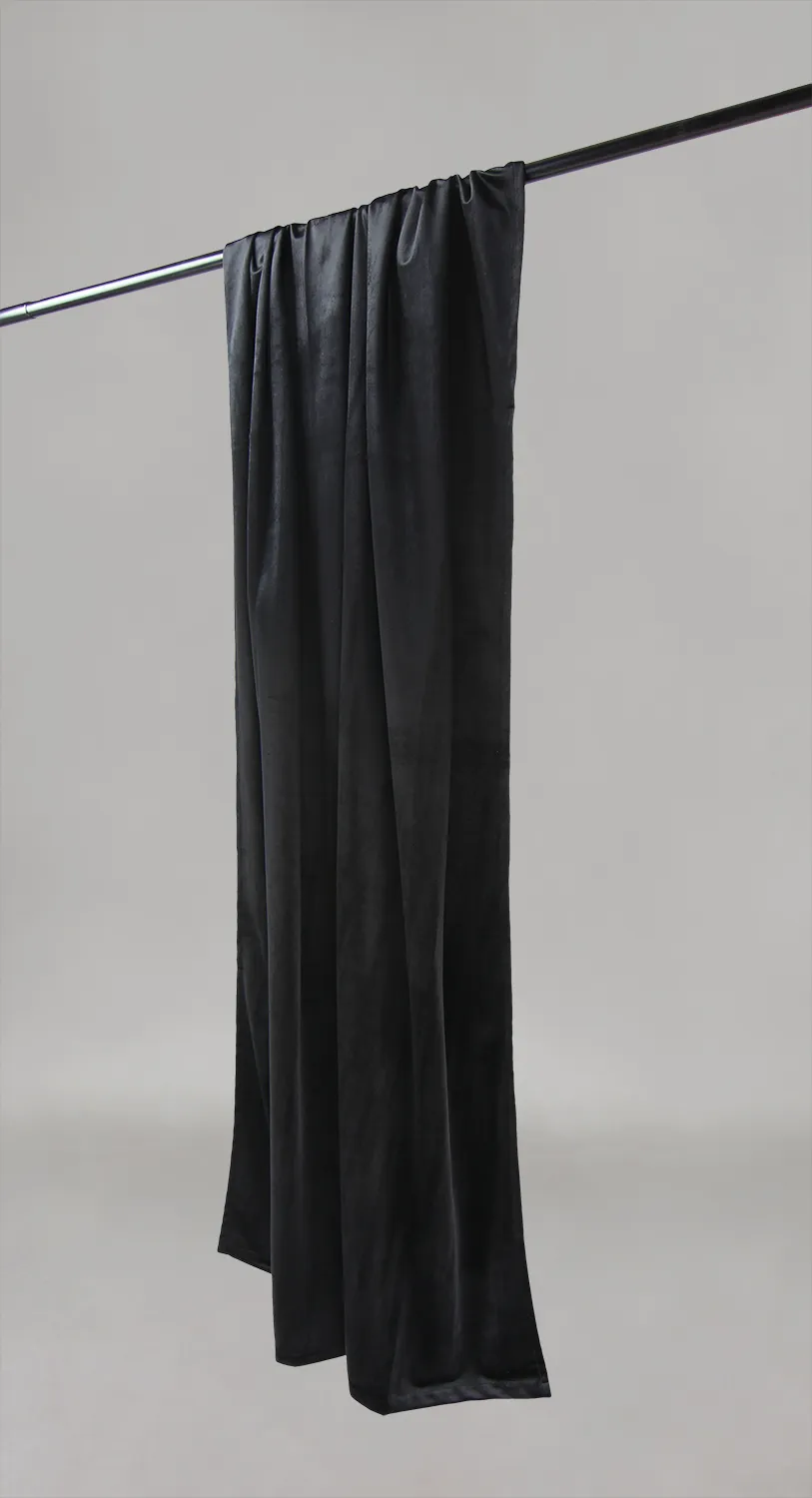 Függönyök - Bársonyfüggöny Marlyn (fekete)