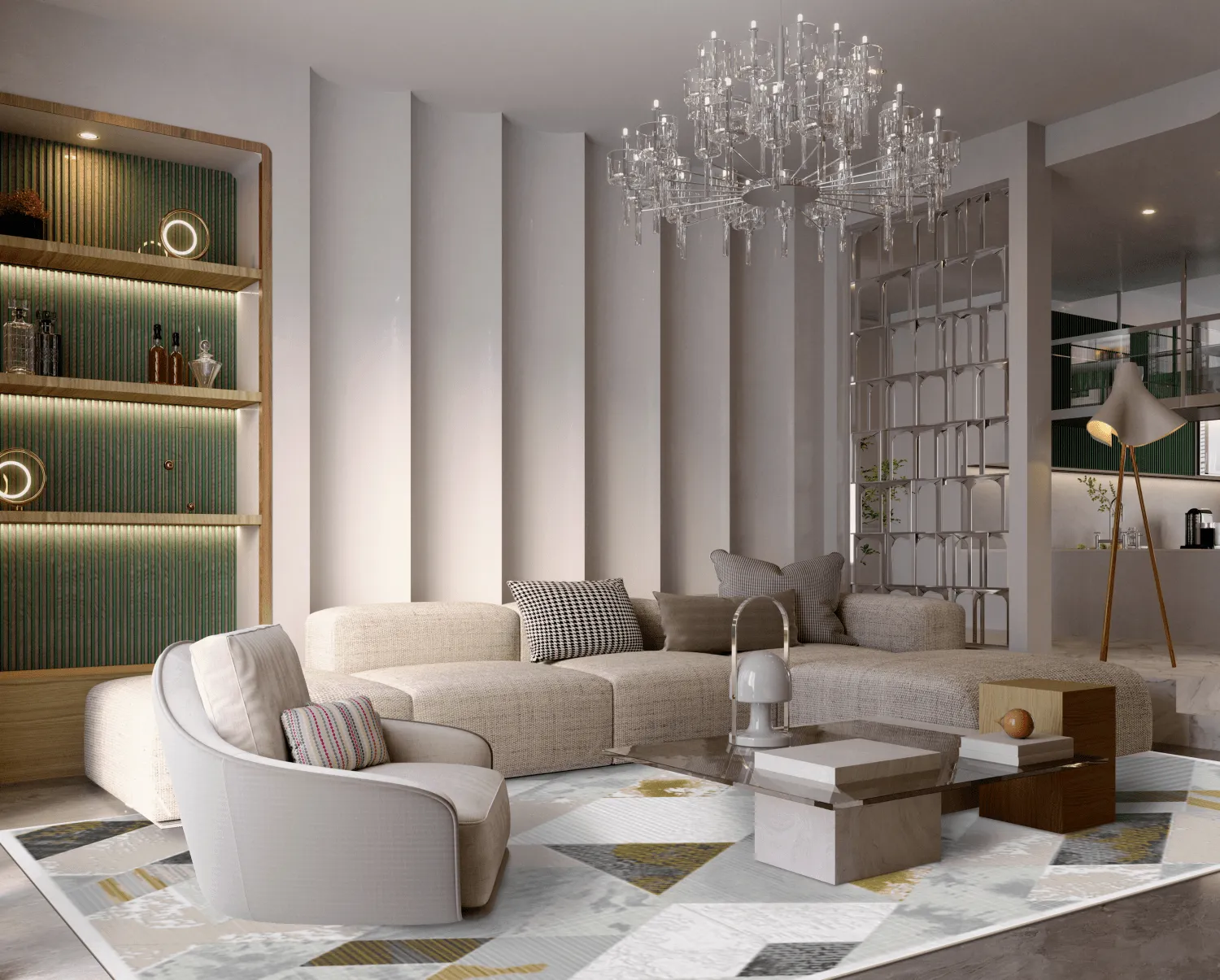 Wilton szőnyeg - Samos (szürke/többszínű)