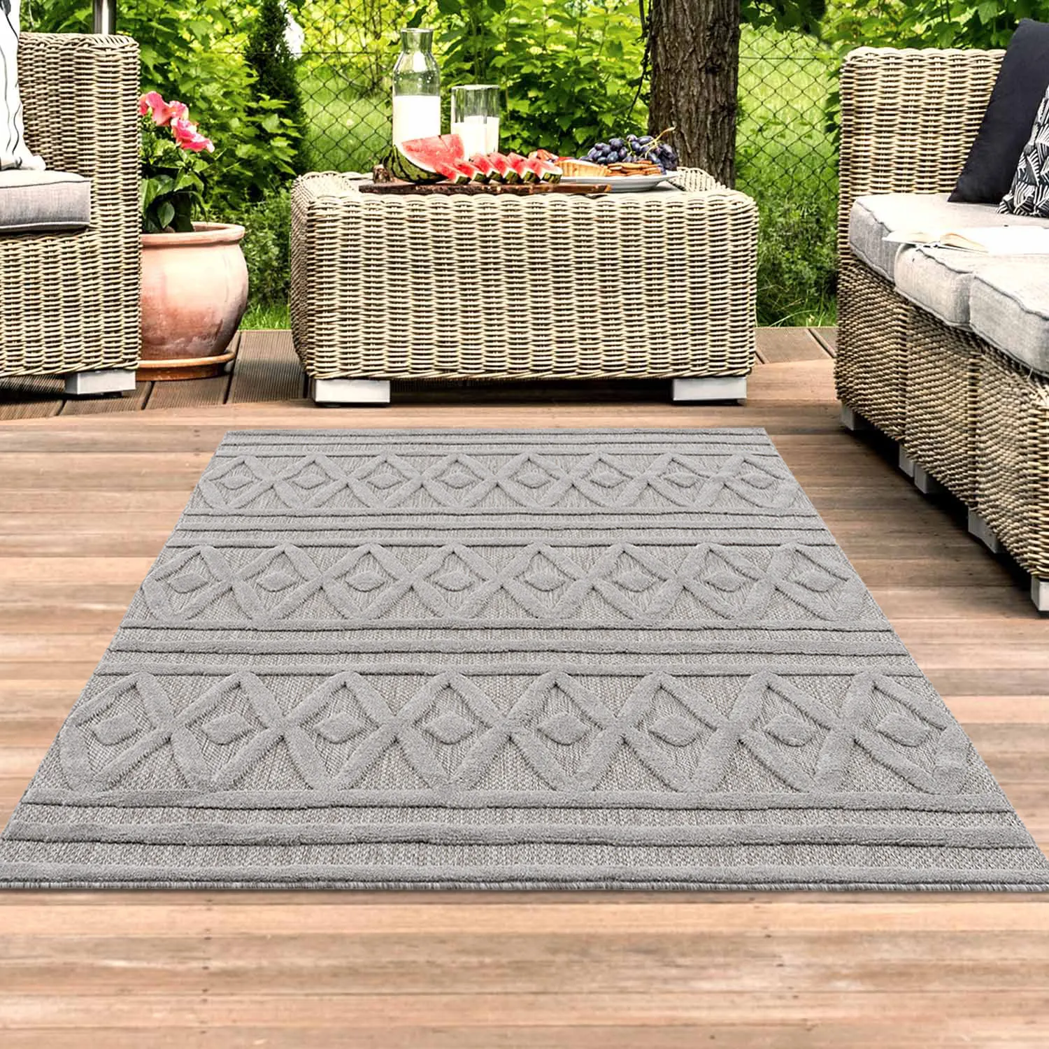 Shaggy Indoor-Outdoor - Chester (szürke)