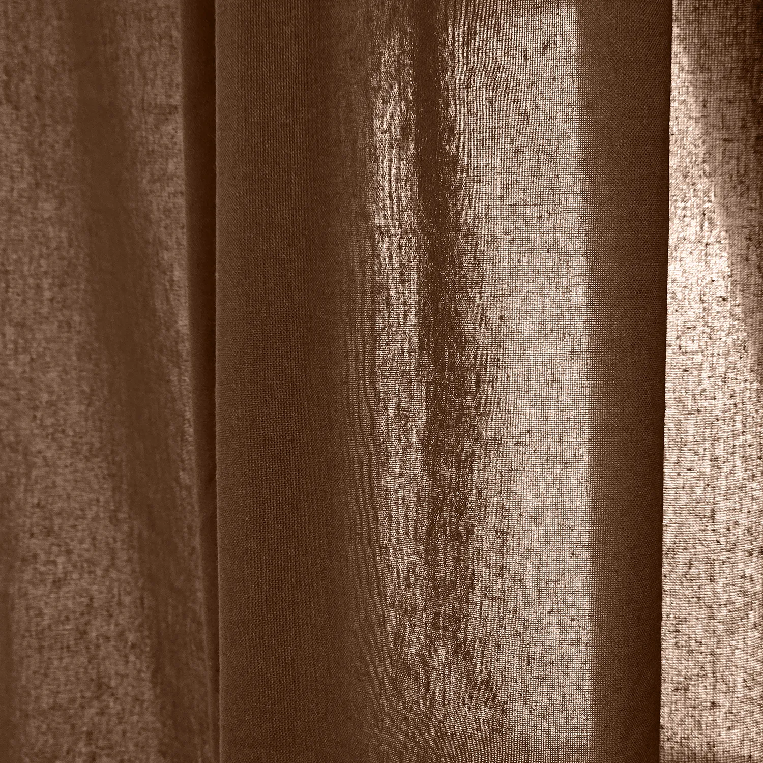 Függöny 2 db-os csomag - Pamut függöny Selena (sötétbarna)