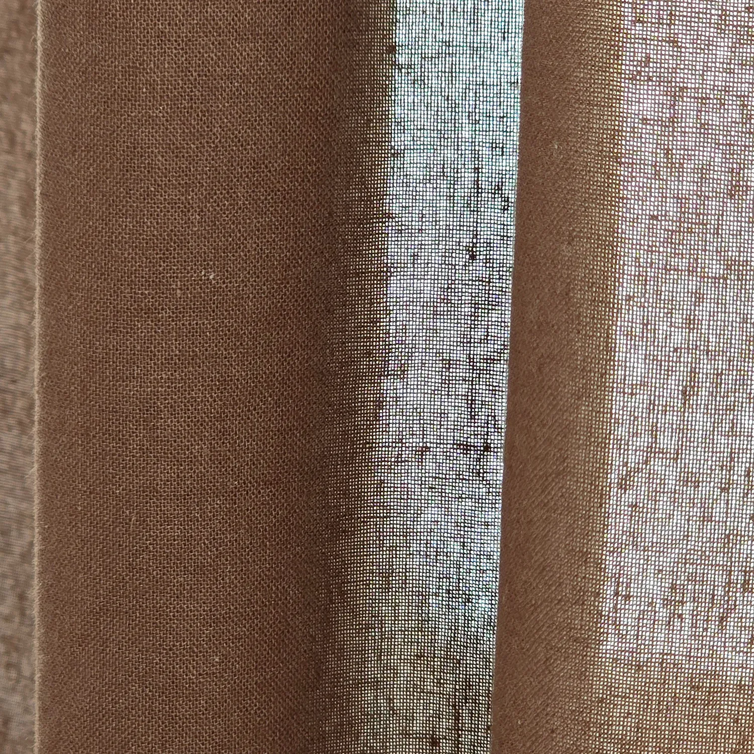 Függöny 2 db-os csomag - Pamut függöny Selena (sötétbarna)