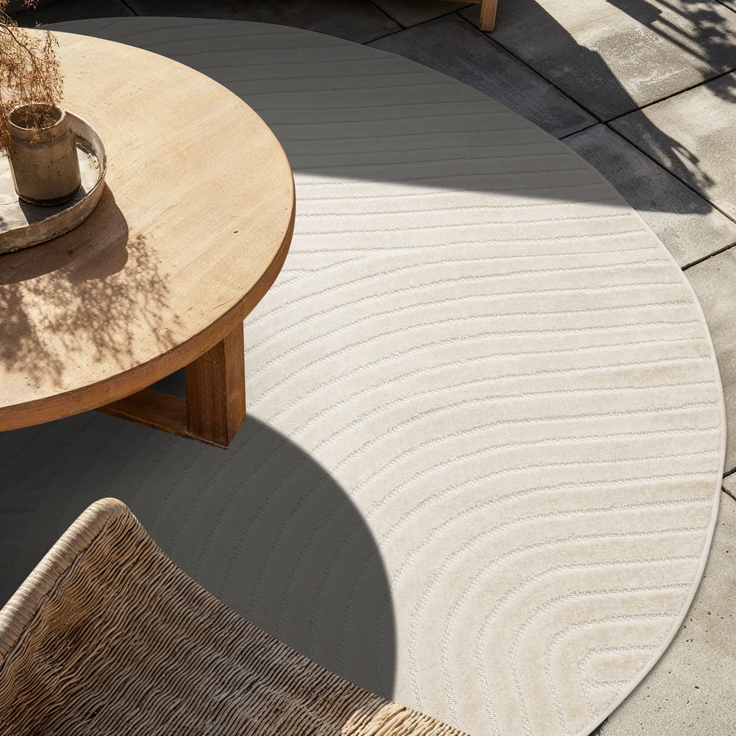 Kerek szőnyeg - Devon (krém)