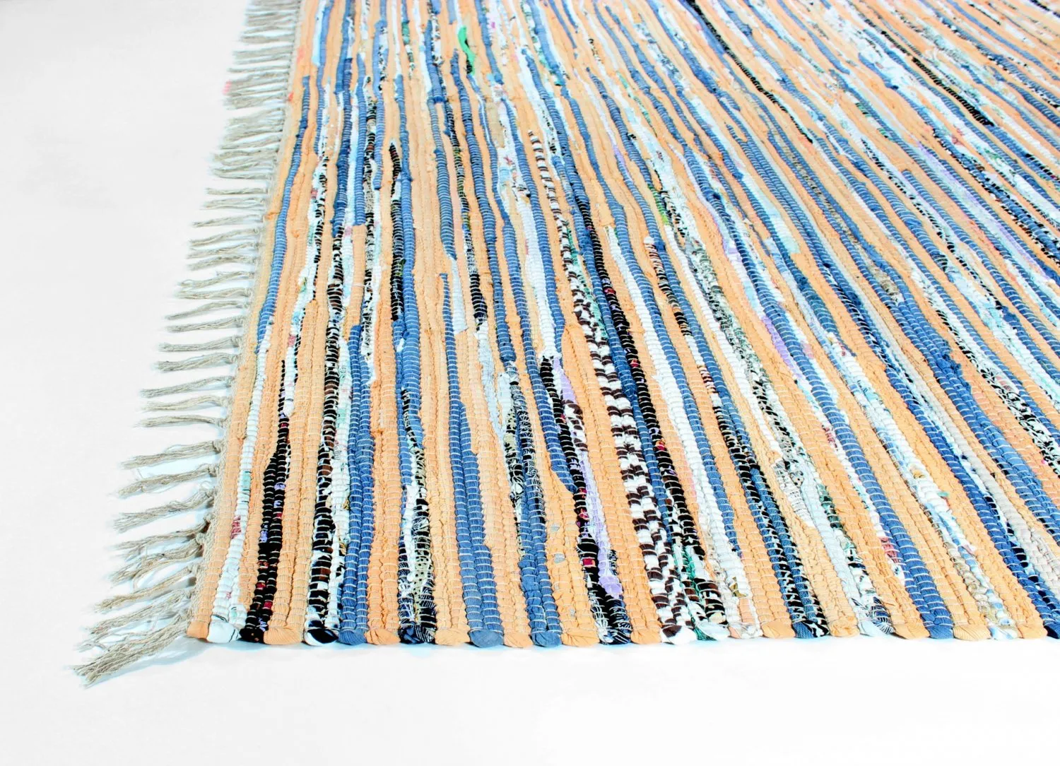 Rongyszőnyeg - Delhi (bézs/kék)