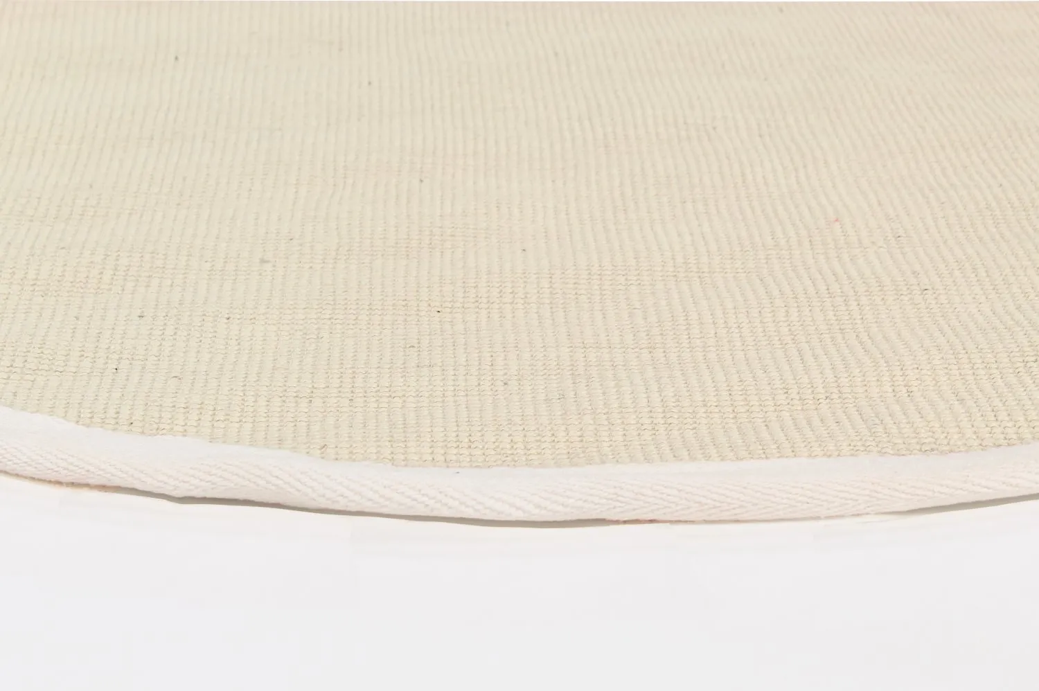 Kerek szizál szőnyeg - Agave (természetes fehér)