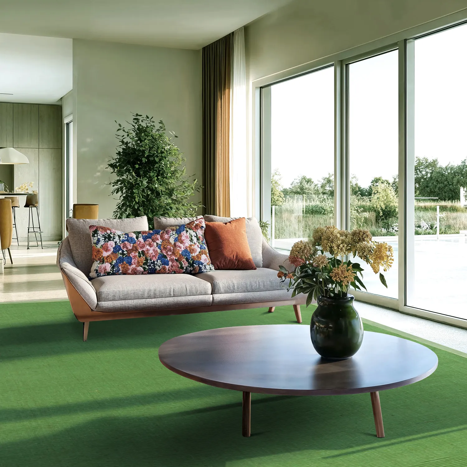 Szizál szőnyeg - Agave (zöld)