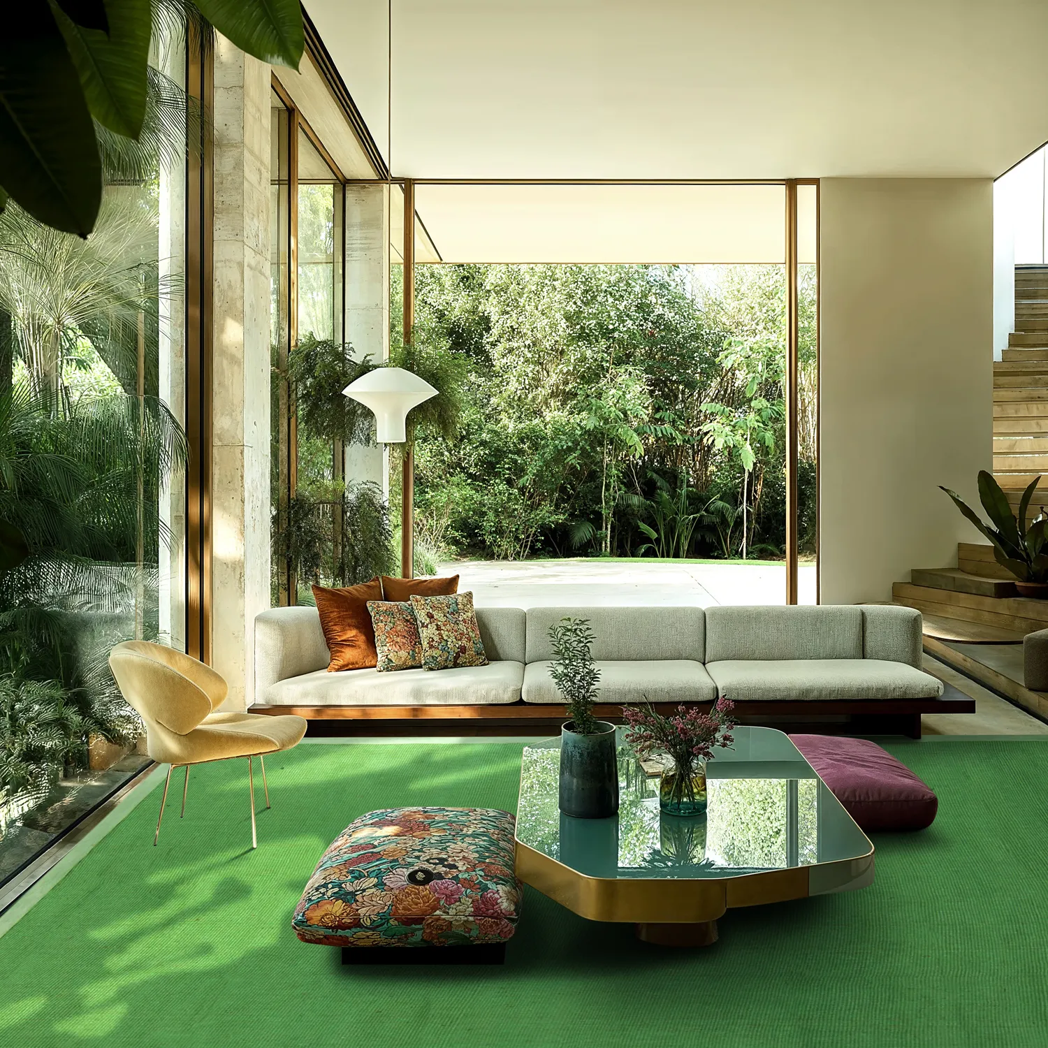 Szizál szőnyeg - Agave (zöld)