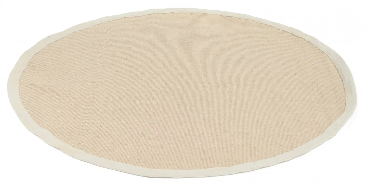 Kerek szizál szőnyeg - Agave (bézs/szürke)