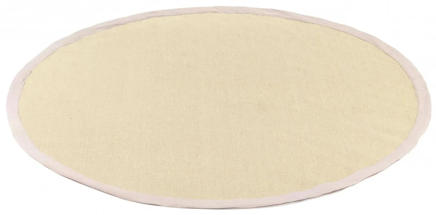 Kerek szizál szőnyeg - Agave (ezüst/szürke)