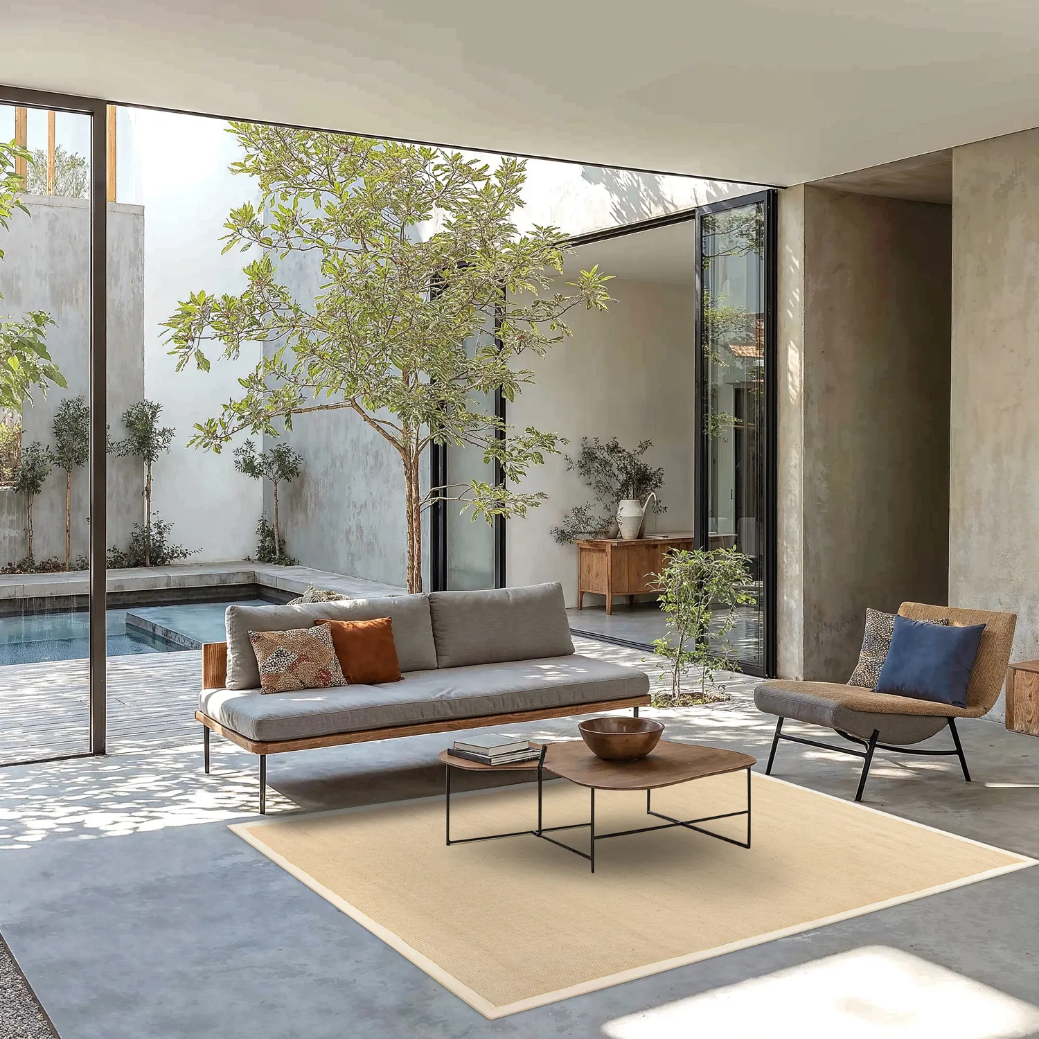 Szizál szőnyeg - Agave (elefántcsont)