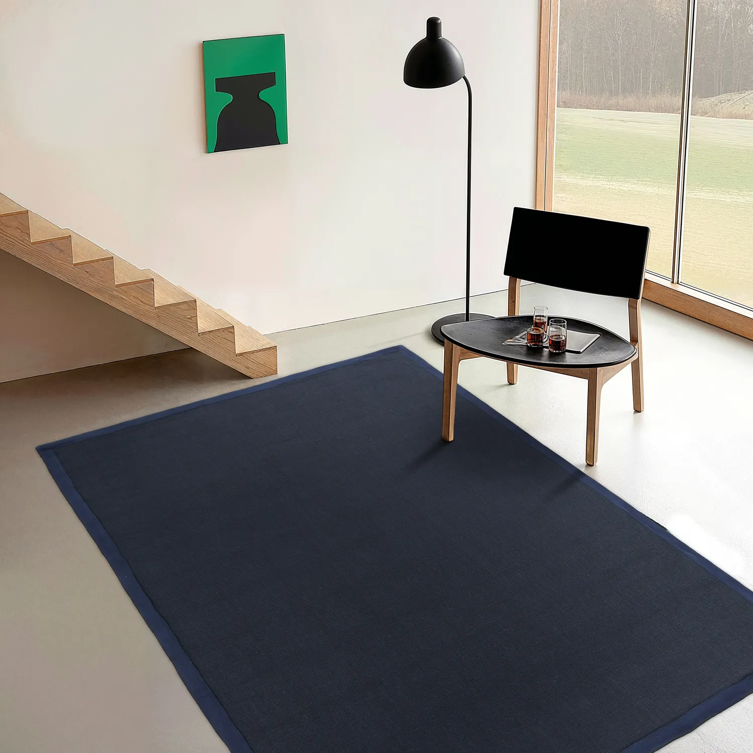 Szizál szőnyeg - Agave (sötétkék)