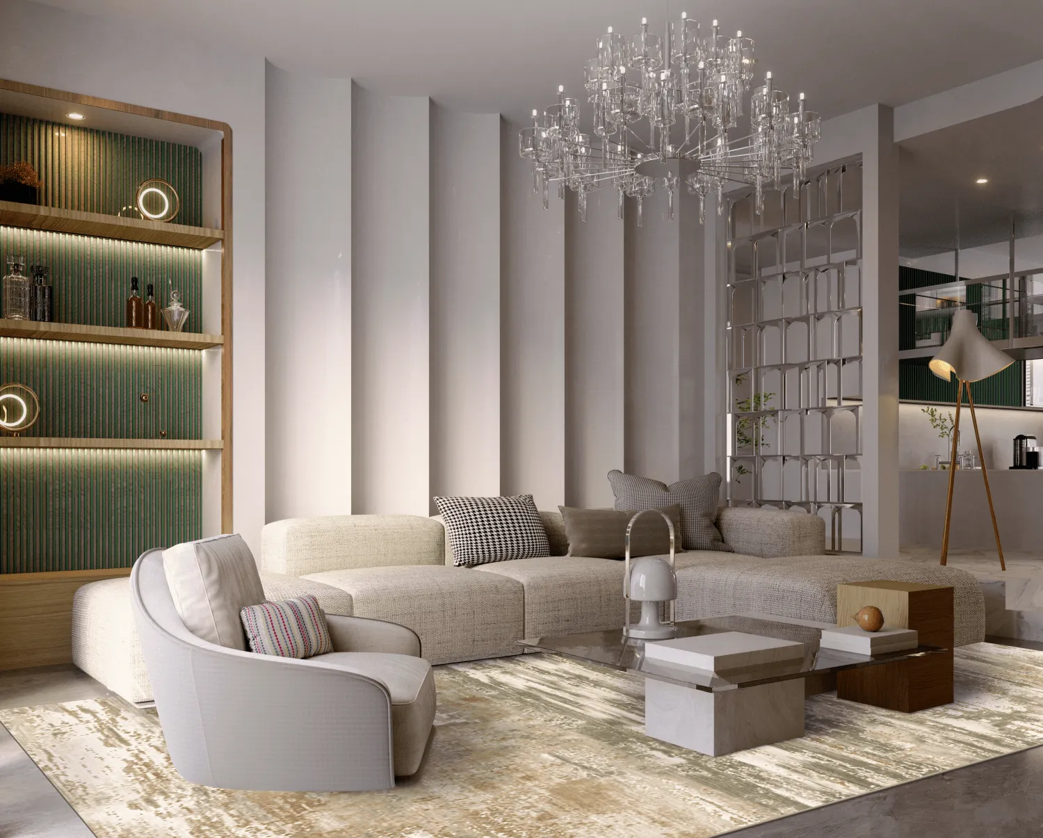 Wilton szőnyeg - Ben Arous (zöld)