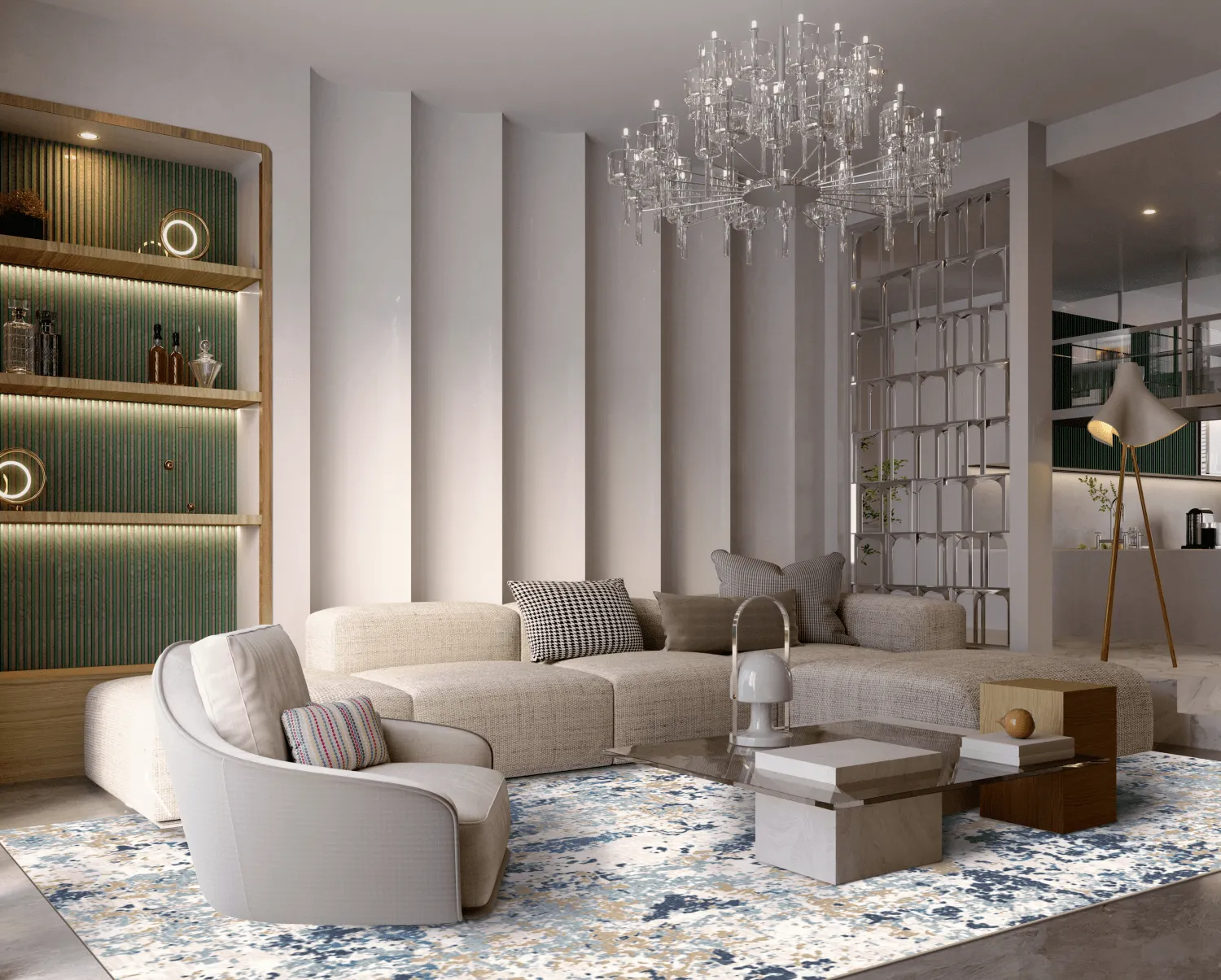 Wilton szőnyeg - Hiboun (kék)