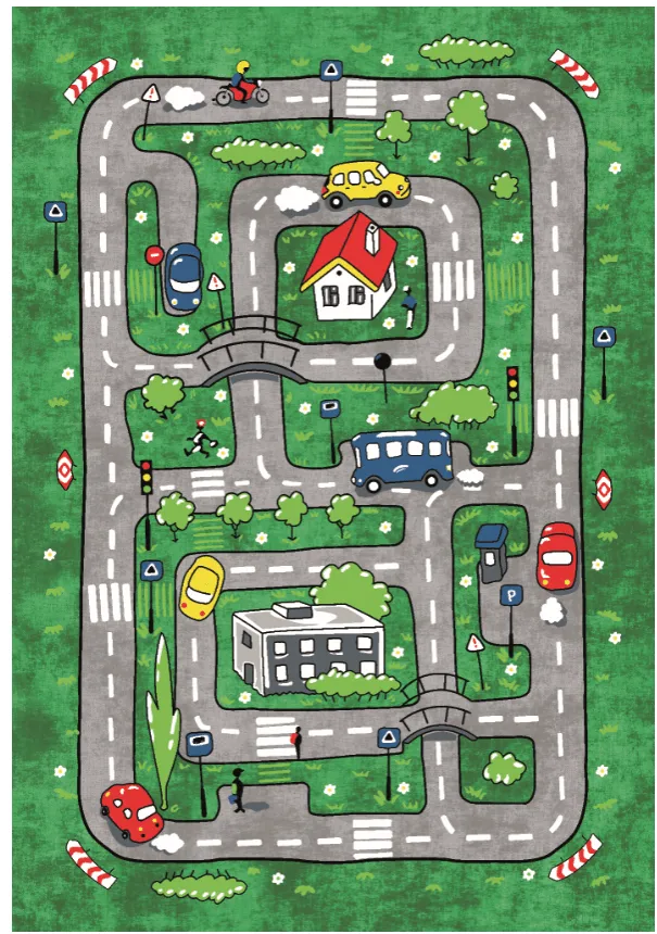 Gyermek szőnyeg - Atlas Teddybear (rosa)