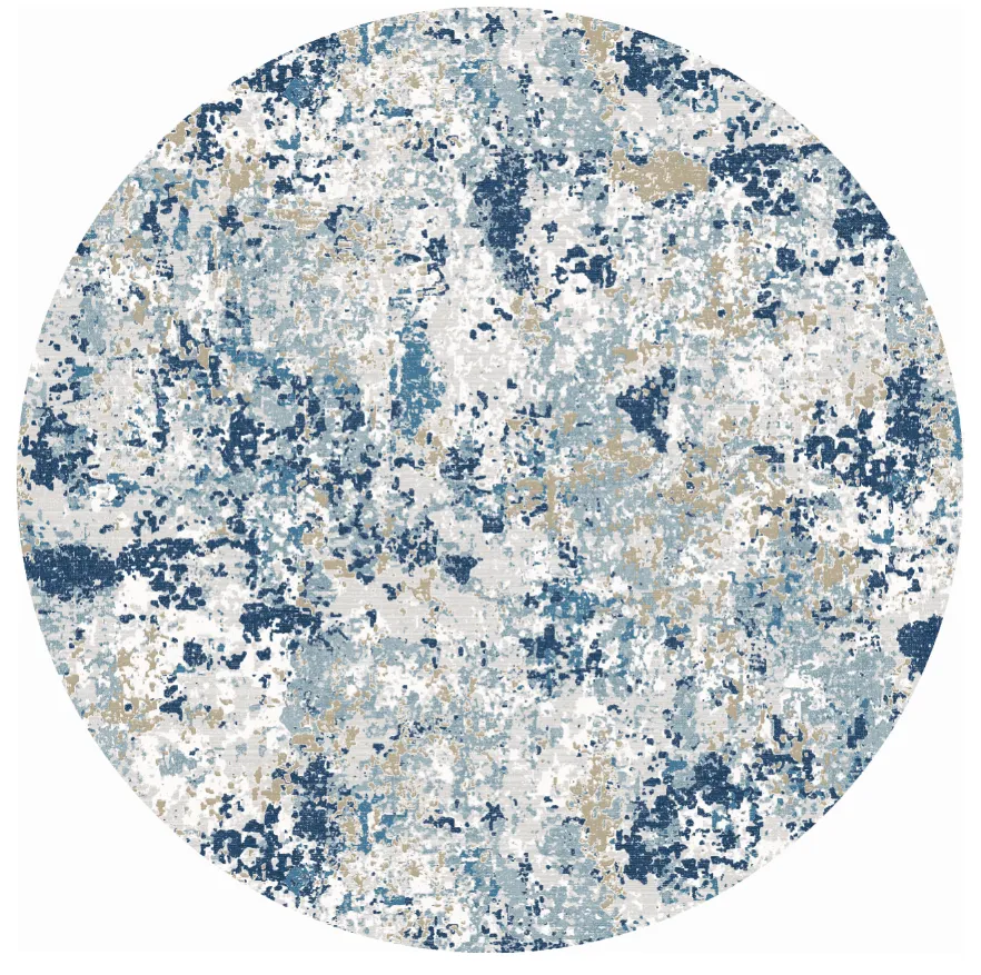 Kerek szőnyeg - Hiboun (kék)