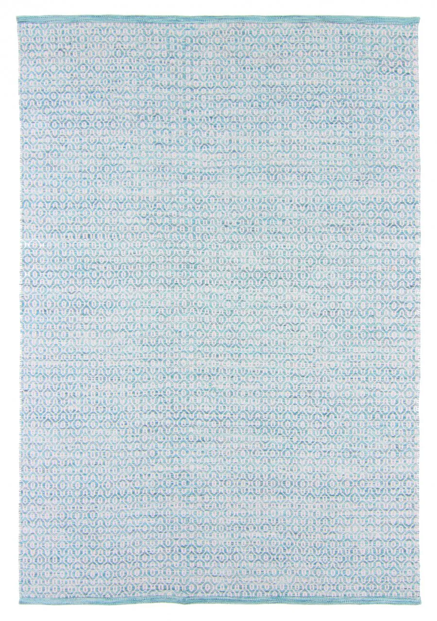 Gyapjúszőnyeg - Snowshill (türkiz/fehér)
