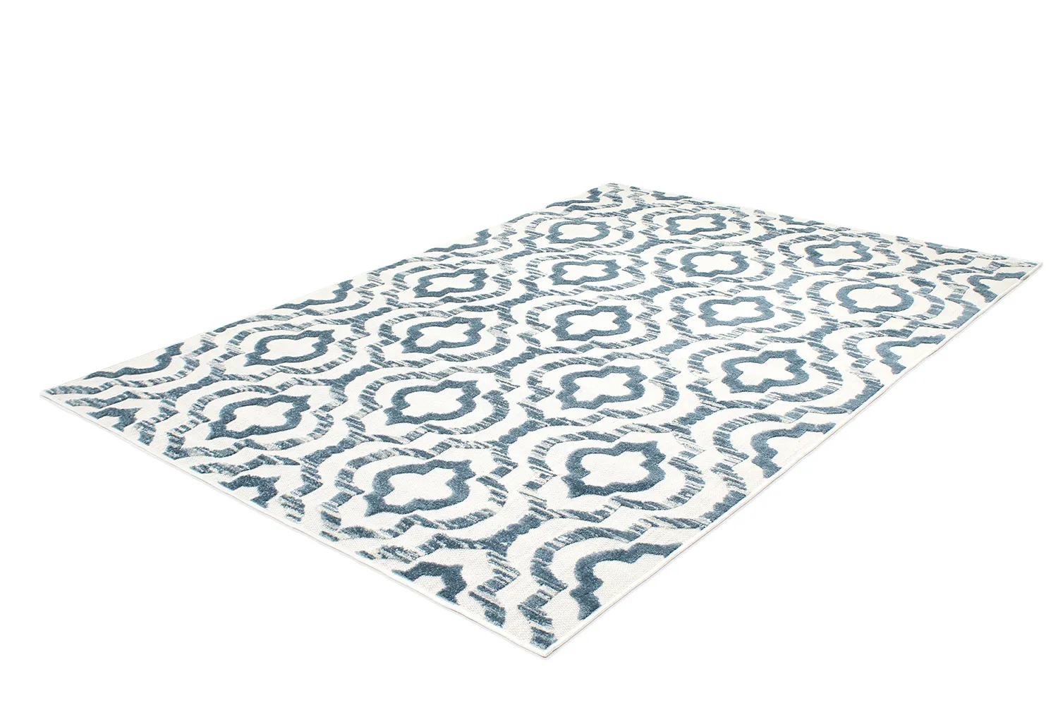 Shaggy Indoor-Outdoor - Trenton (fehér/kék)