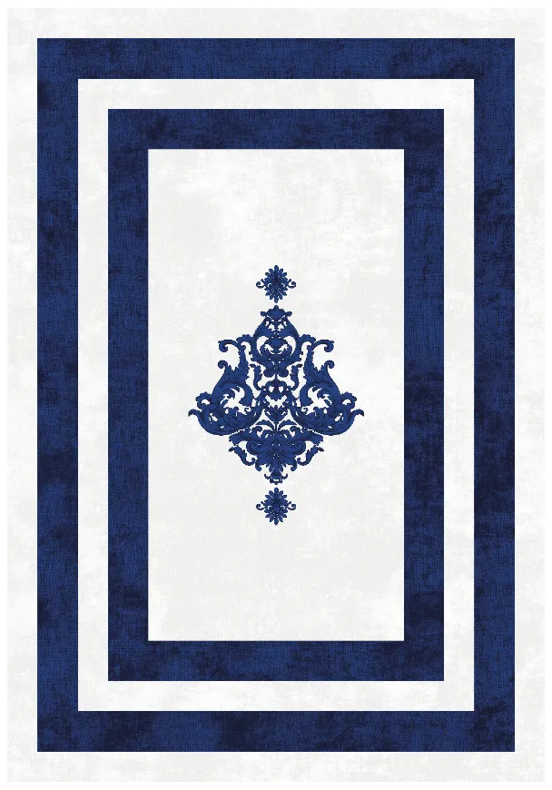 Wilton szőnyeg - Soros (kék/fehér)