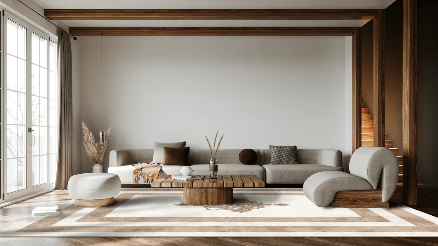 Wilton szőnyeg - Soros (bezs/fehér)