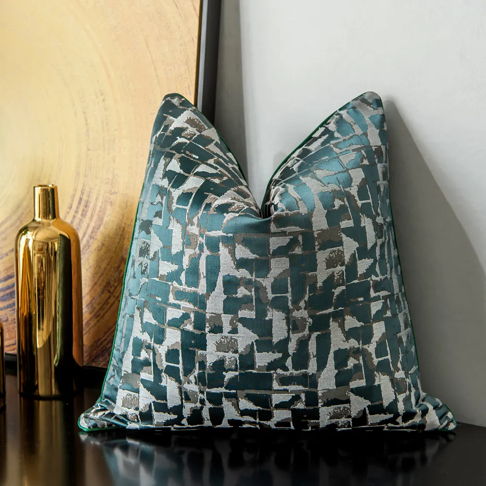 Párnahuzat - Square Luxury 45 x 45 cm (zöld/többszínű)