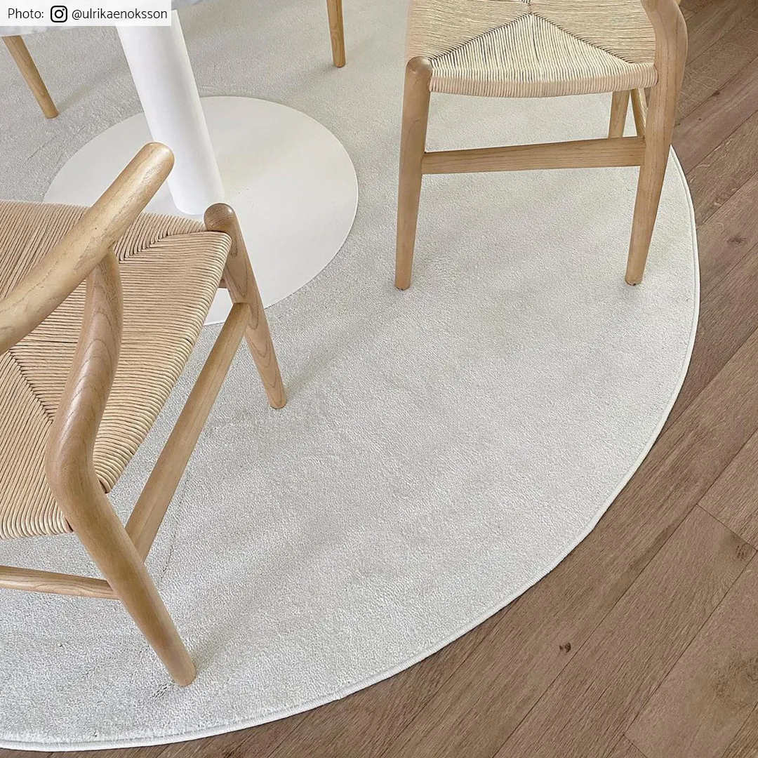 Kerek szőnyeg - Sunayama (fehér)