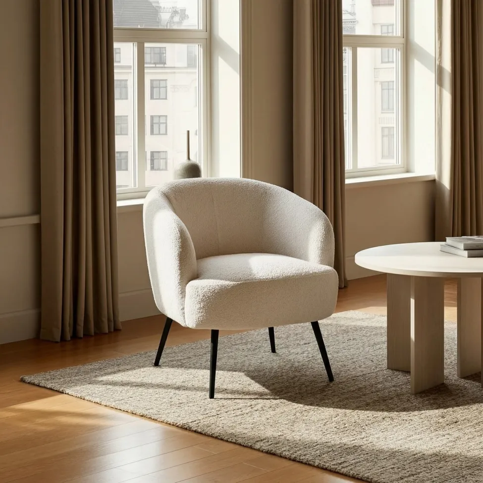 Fotel - Capri (bézs/bouclé)