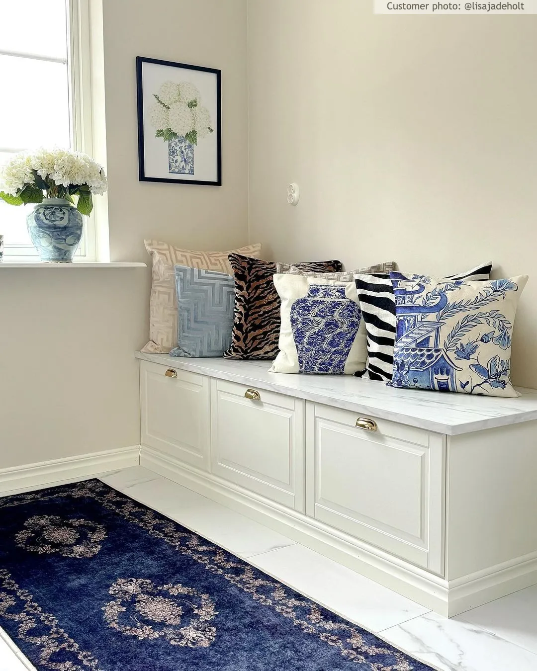 Wilton szőnyeg - Taknis (kék)