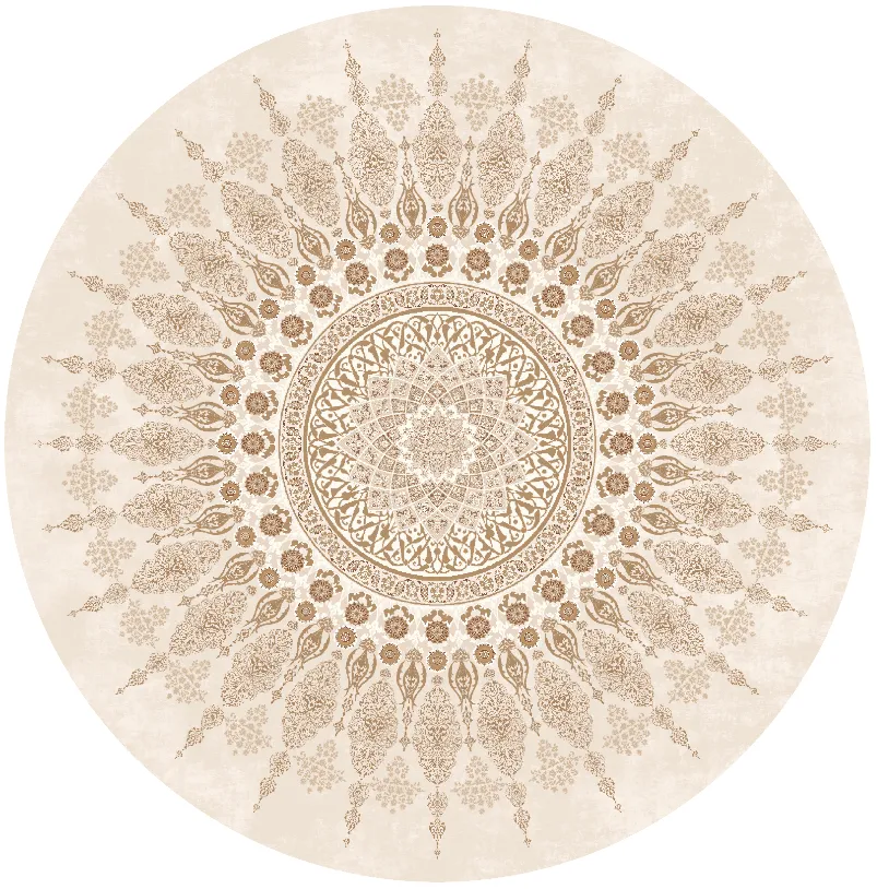 Kerek szőnyeg - homokrigo (bezs)