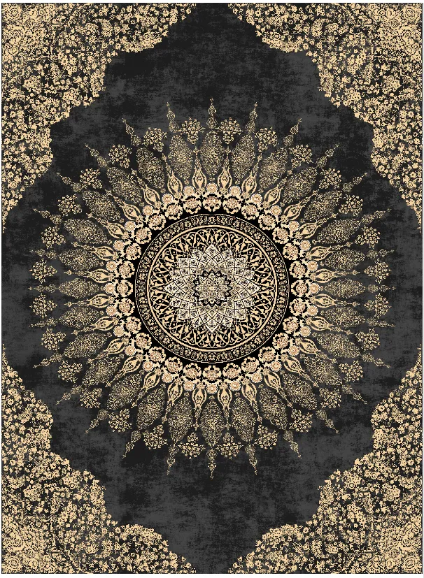 Wilton szőnyeg - Sandrigo (fekete/arany)