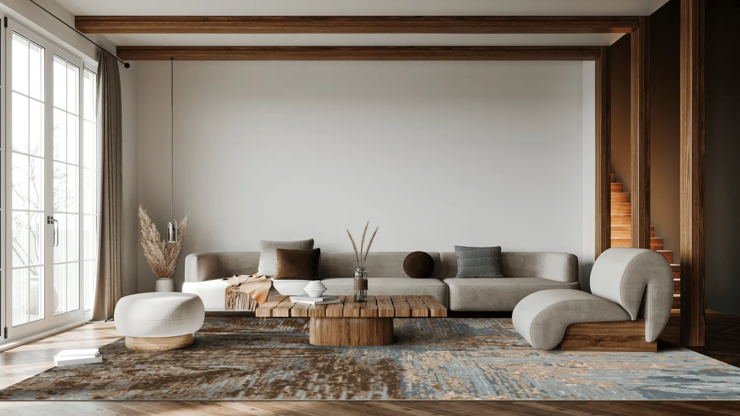 Wilton szőnyeg - Tizzano (kék/többszínű)