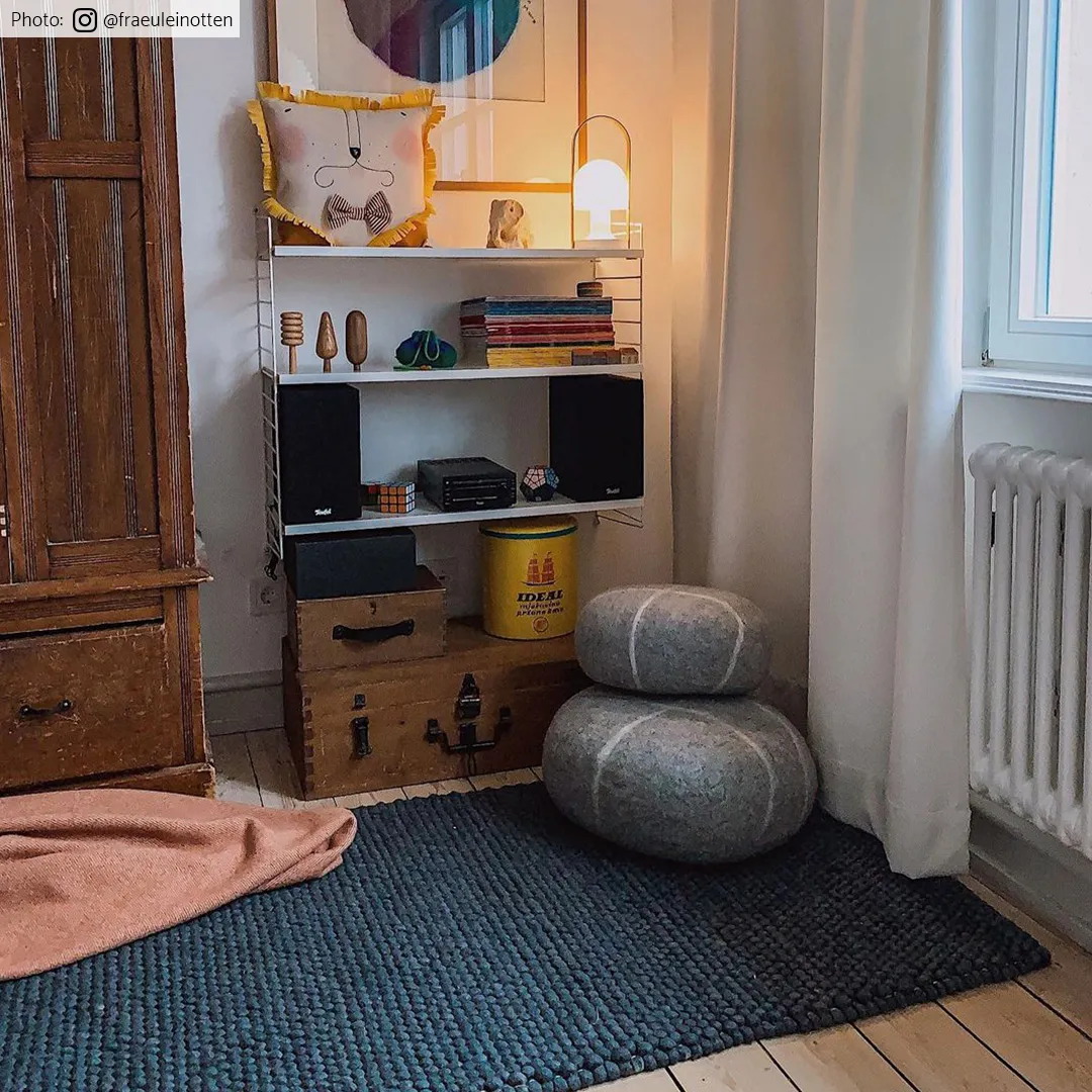 Gyapjúszőnyeg - Avafors (sötétszürke)