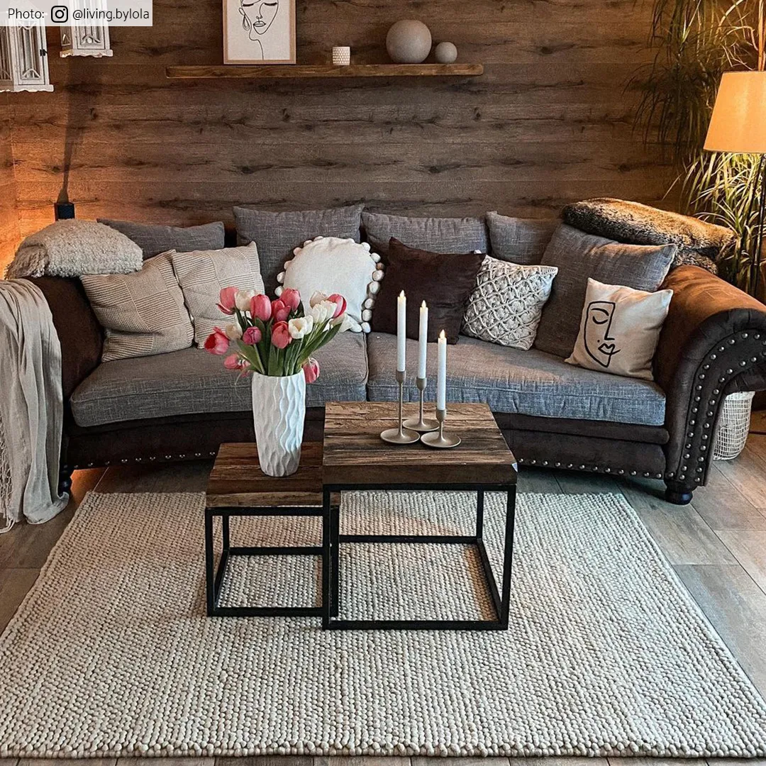 Gyapjúszőnyeg - Avafors Wool Bubble (bézs)