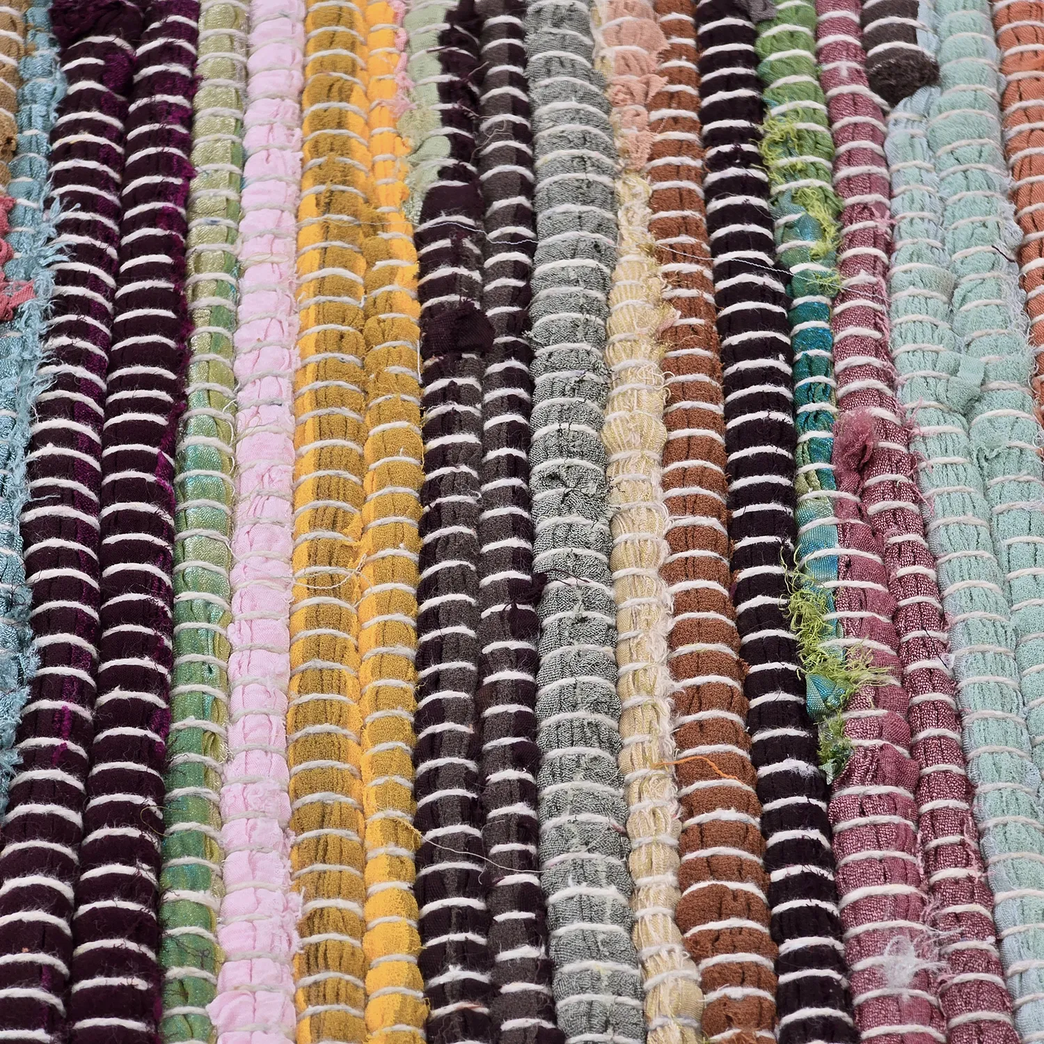 Rongyszőnyeg - Happy (sárga/multi)