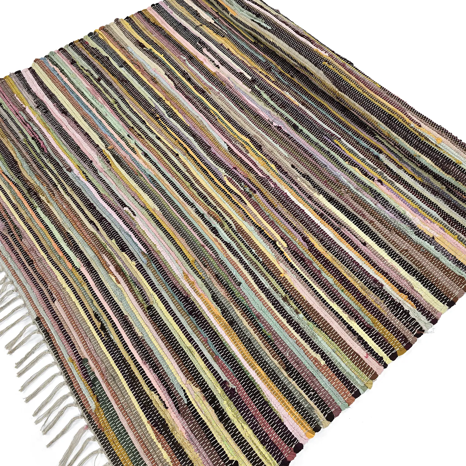 Rongyszőnyeg - Happy (sárga/multi)