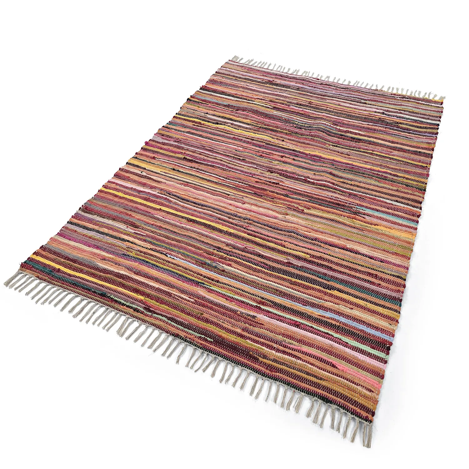 Rongyszőnyeg - Happy (rózsaszín/multi)