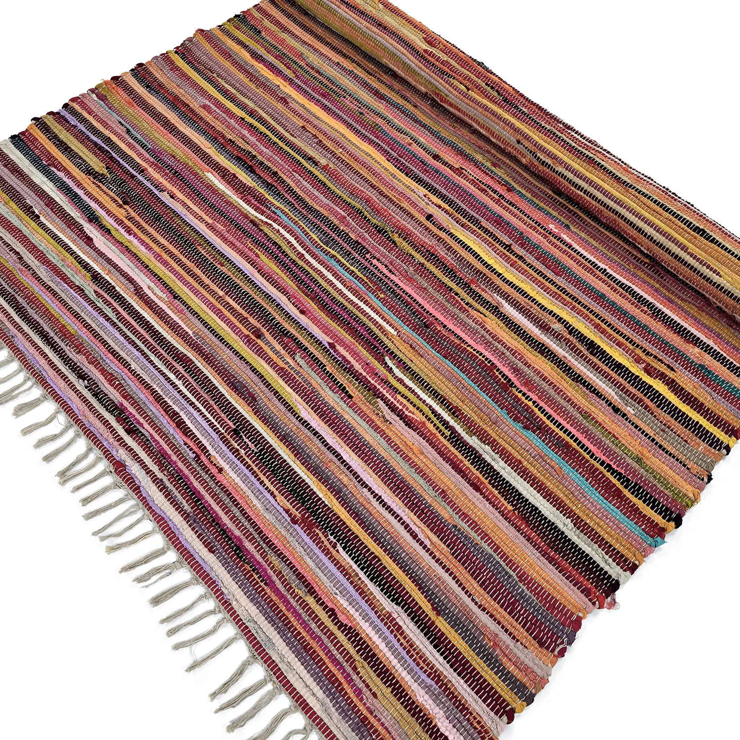 Rongyszőnyeg - Happy (rózsaszín/multi)