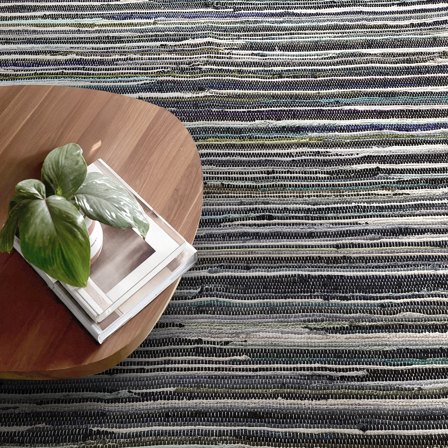 Rongyszőnyeg - Home (kék/multi)