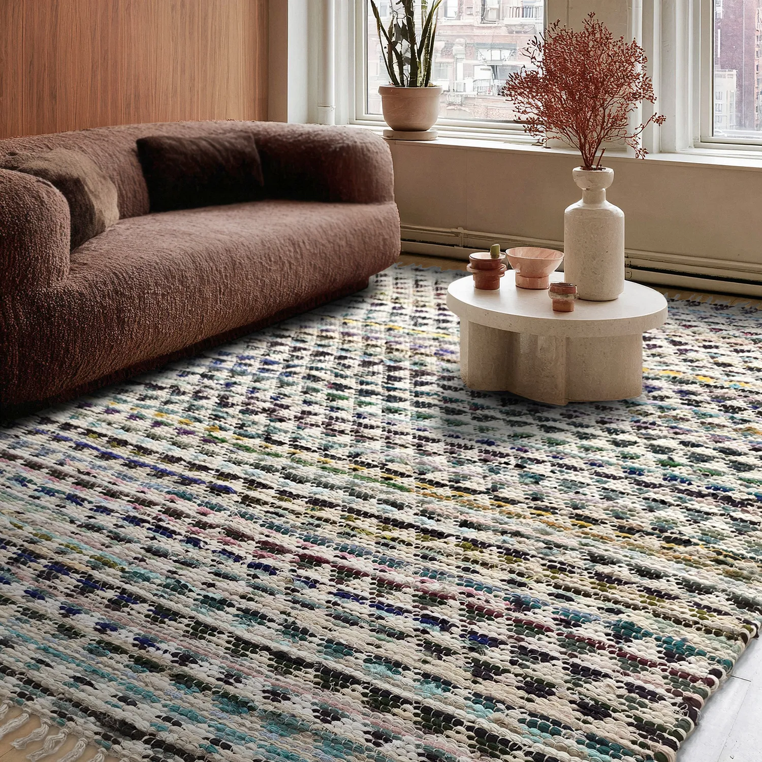 Rongyszőnyeg - Lindby (kék/multi)