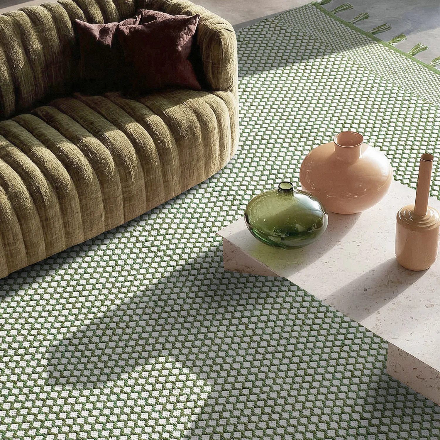 Rongyszőnyeg - Vinga (zöld)