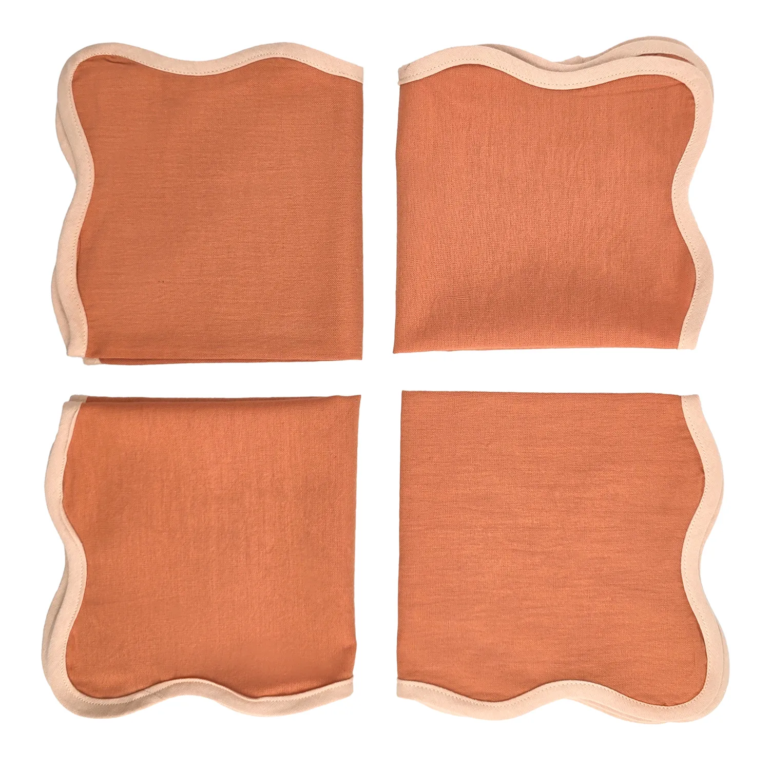 Szalvéták - 4 darabos Ruhaszalvéta Yrsa (rozsda)