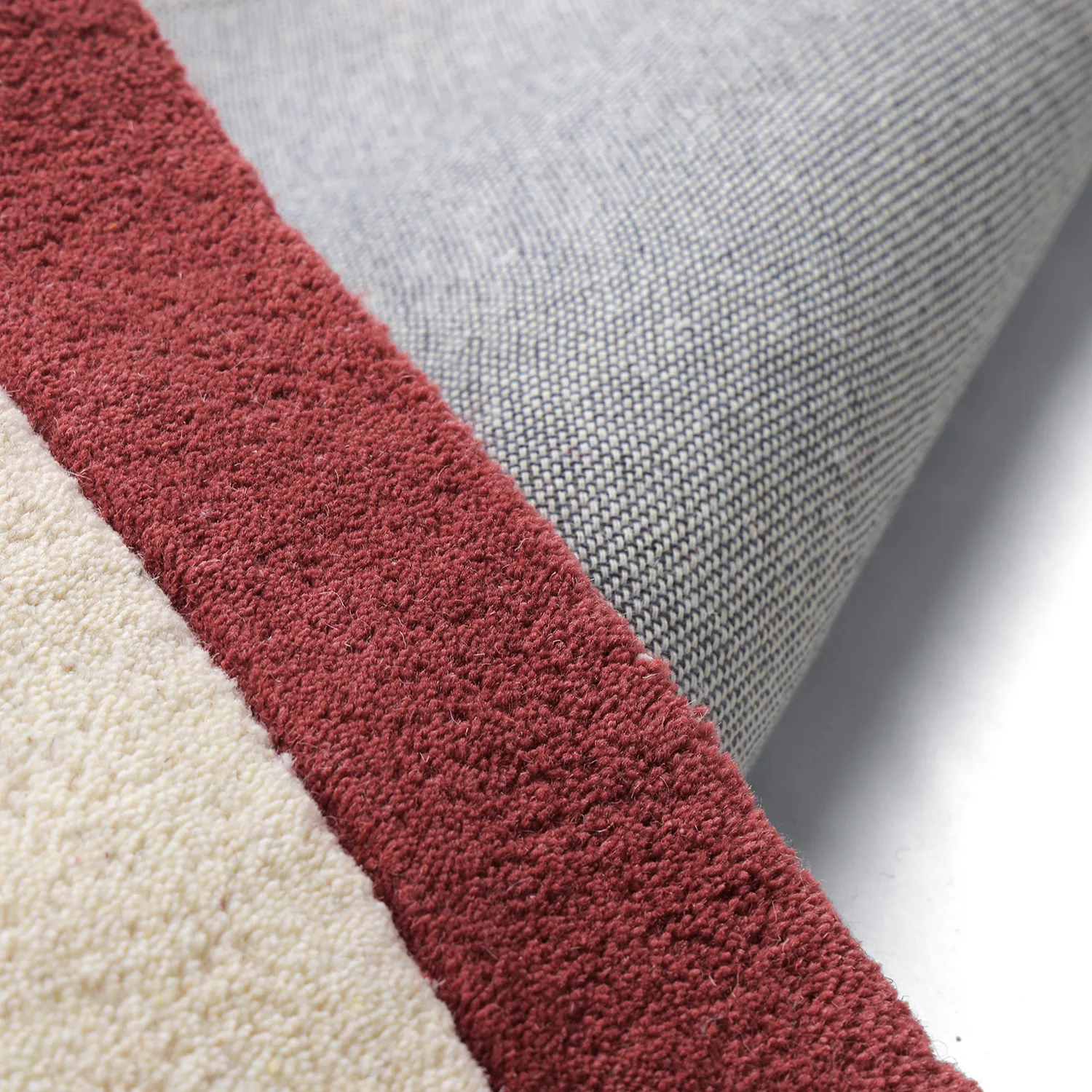 Gyapjúszőnyeg - Agra Hand Tufted Wool Premium (krém/piros)