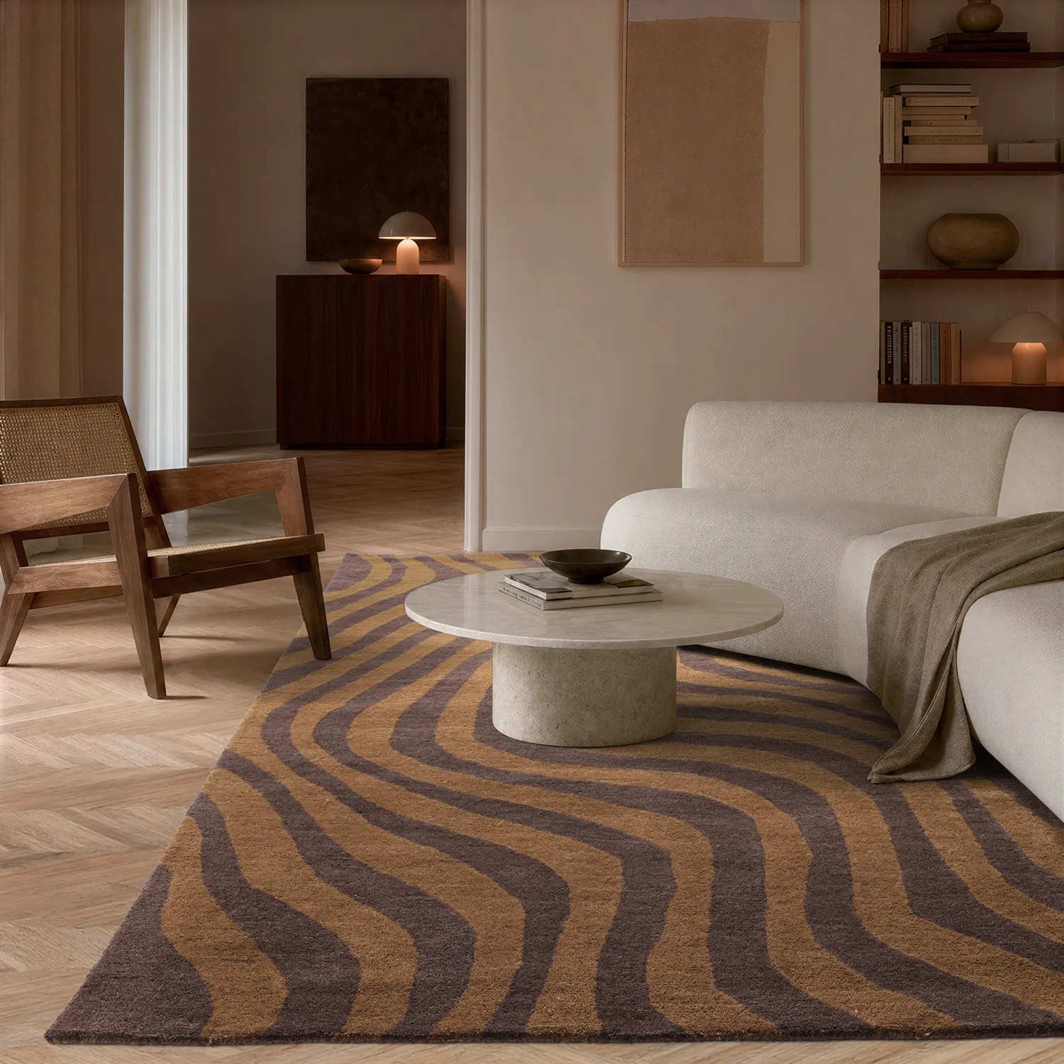 Gyapjúszőnyeg - Aiz Hand Tufted Wool Premium (barna)